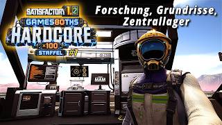Zentrallager-Entwurf &amp; Forschung: Die Planung steht | Satisfactory 1.2 Hardcore #7